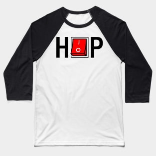 Hip Hop switch - Digital Drawing - Color Baseball T-Shirt